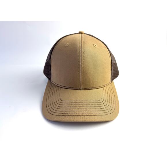 Outdoor Cap Tan Canvas Trucker Snapback Closure NEW - Picture 3 of 7